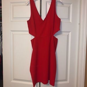 Red Express cut out cocktail dress